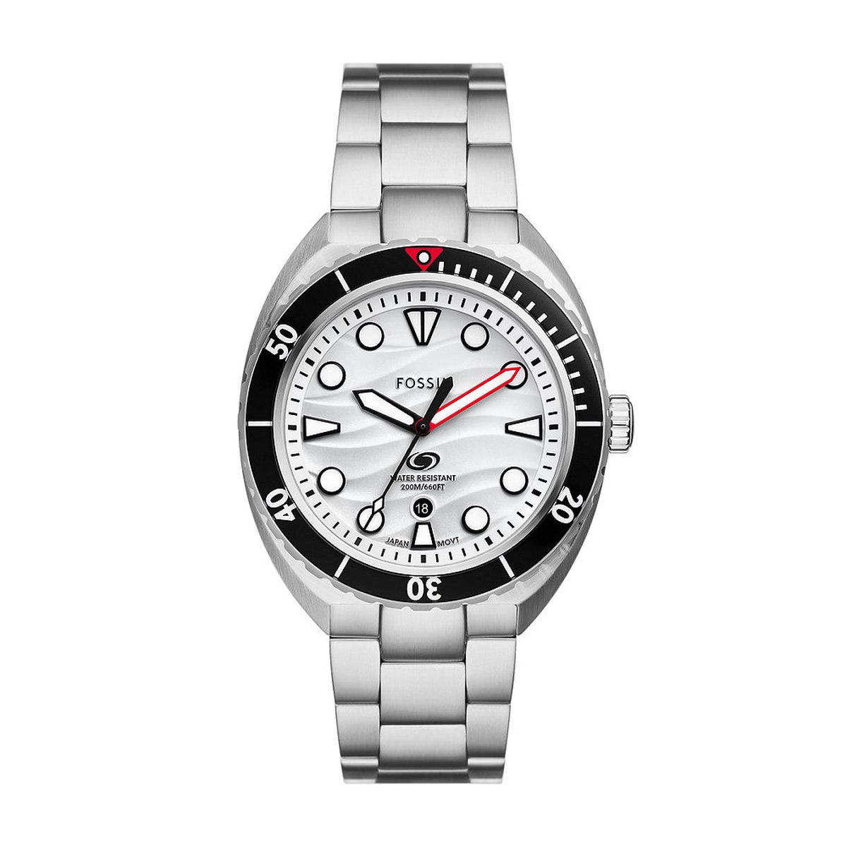 FOSSIL FS6063 Heren Horloge - Zilverkleurig