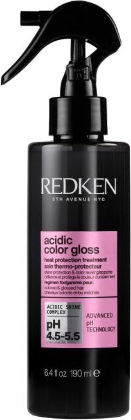 Foto: Redken acidic color gloss leave in hittebeschermer gekleurd haar bescherming glans 200 ml