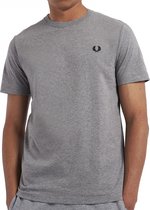 Fred Perry - Crew Neck T-Shirt - Grijs T-Shirt Katoen-XL