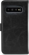 My Style Flex Wallet Telefoonhoesje geschikt voor Samsung Galaxy S10 Hoesje Bookcase Portemonnee - Zwart