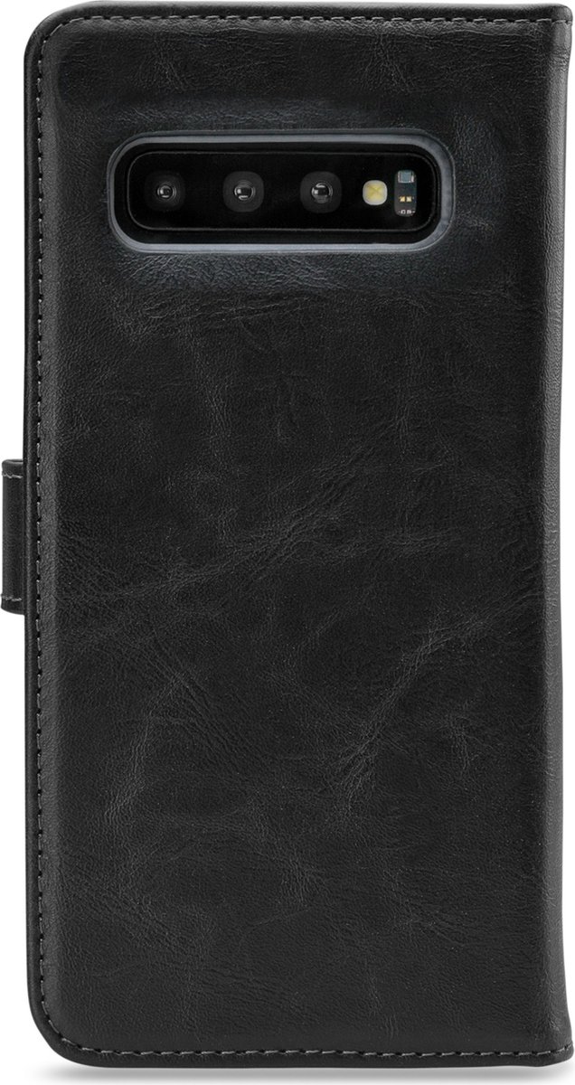 My Style Telefoonhoesje geschikt voor Samsung Galaxy S10 Hoesje | My Style Flex Wallet Bookcase Portemonnee | Pasjeshouder voor 3 Pasjes | Telefoonhoesje voor Pinpas / OV Kaart / Rijbewijs - Zwart