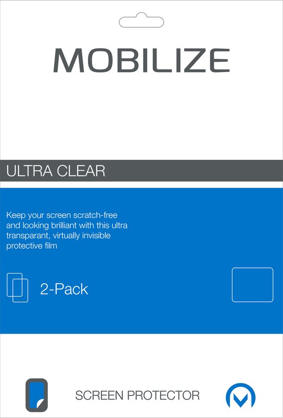 Mobilize Universal Clear Protecteur d'écran 2-pack pour Tablettes et Ordinateurs portables 20x28cm
