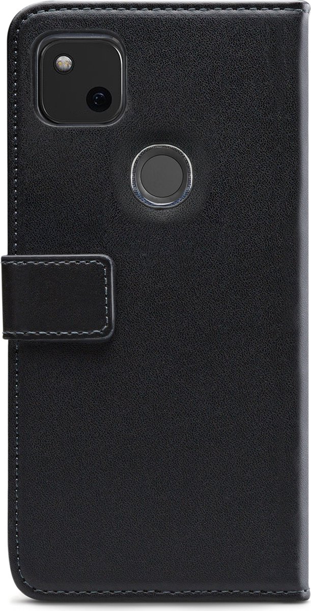 Mobilize Telefoonhoesje geschikt voor Google Pixel 4a Hoesje | Mobilize Classic Gelly Wallet Bookcase Portemonnee | Pasjeshouder voor 2 Pasjes | Telefoonhoesje voor Pinpas / OV Kaart / Rijbewijs - Zwart