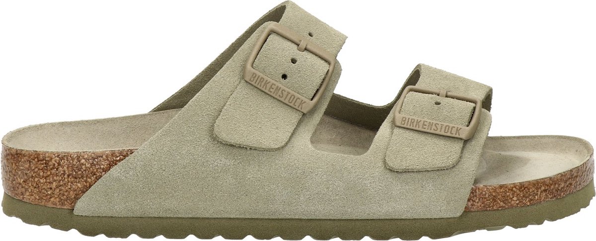 Birkenstock Arizona Suede heren sandaal - Taupe - Maat 45 | bol