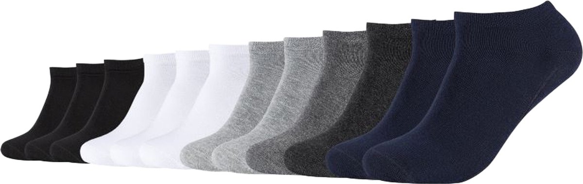 Camano Unisex Sneakersokken Veelkleurig 12 Paar