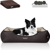 BedDog Premium Orthopedisch hondenbed WUFFI, hondensofa MEMORY FOAM, premium-stof, afneembare hoes, inclusief knuffeldeken