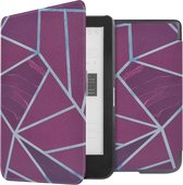 iMoshion Ereader Cover / Hoesje Geschikt voor Kobo Clara HD - iMoshion Design Sleepcover Bookcase zonder stand - / Bordeaux Graphic