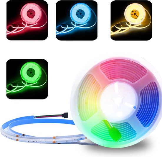 LED TV-Achtergrondverlichtingstrip - RGB Sfeerverlichting - 2 Meter - Flexibele LED-Strip - Afstandsbediening