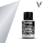 Vallejo 77706 Metal Color White Aluminium - Acryl (32 ml) Verf flesje