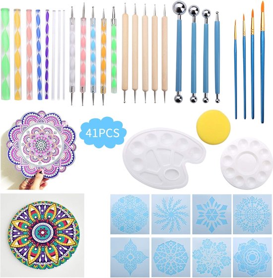 Levay® Mandala Dotting Toolset (20 delig) - Mandala Kunst - Hobby Tools