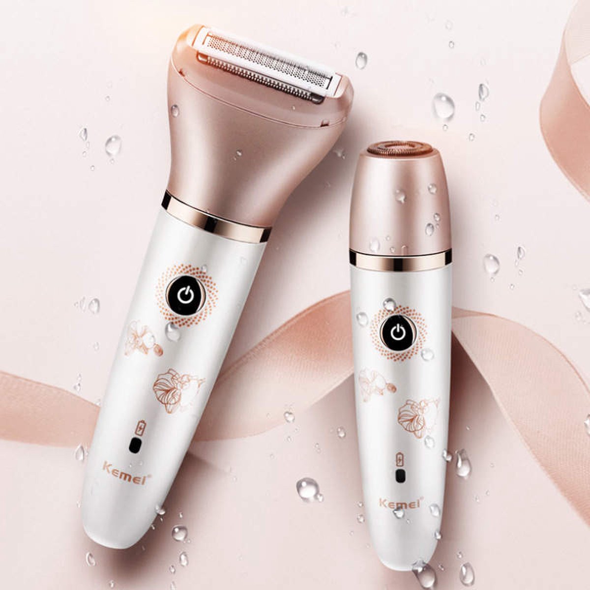 123Shave Ladyshave – Oplaadbaar – Ladyshaves – Voor vrouwen – Epileerapparaat – Dames – Epilators – Bikini trimmer – Waterdicht – Opbergzakje – Wit