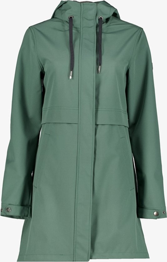 Kjelvik dames softshell parka jas groen - Maat XL - Winddicht en waterafstotend - Ademend materiaal