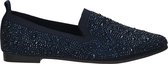 La Strada Loafer blauw met steentjes dames - maat 38