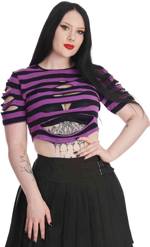Banned - Toxicbby Crop top - XL - Paars