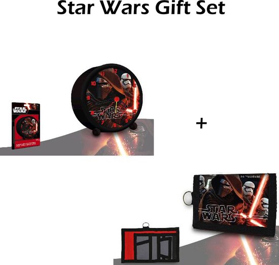 Disney Star Wars Giftset Wekker avec portefeuille