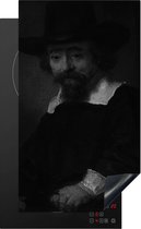 KitchenYeah® Inductie beschermer 30x52 cm - Portret van dr Ephraïm Bueno - Rembrandt van Rijn - Kookplaataccessoires - Afdekplaat voor kookplaat - Inductiebeschermer - Inductiemat - Inductieplaat mat
