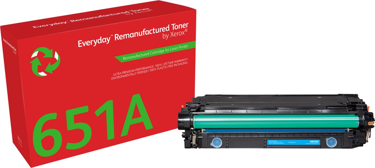 Xerox Toner vervangt HP 651A/ 650A/ 307A (CE341A/CE271A/CE741A) Compatibel Cyaan 16000 bladzijden Everyday 006R04148
