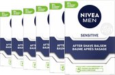NIVEA After Shave Balsem - Sensitive - Voordeelverpakking 6 x 100 ml