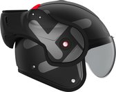 ROOF - RO9 BOXXER TWIN MATT BLACK - Maat XS - Systeemhelmen - Scooter helm - Motorhelm - Zwart - ECE 22.05 goedgekeurd