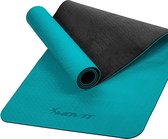 MOVIT® Yogamat 190 x 60 x 0,6 cm - Yoga Mat - Met Draagriem - Petrol