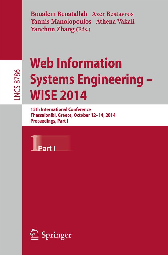 Web Information Systems Engineering WISE 2014 - cover