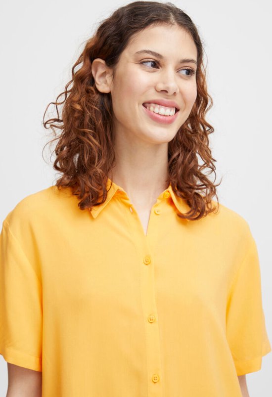 Mmjoella crop shirt - blazing orange
