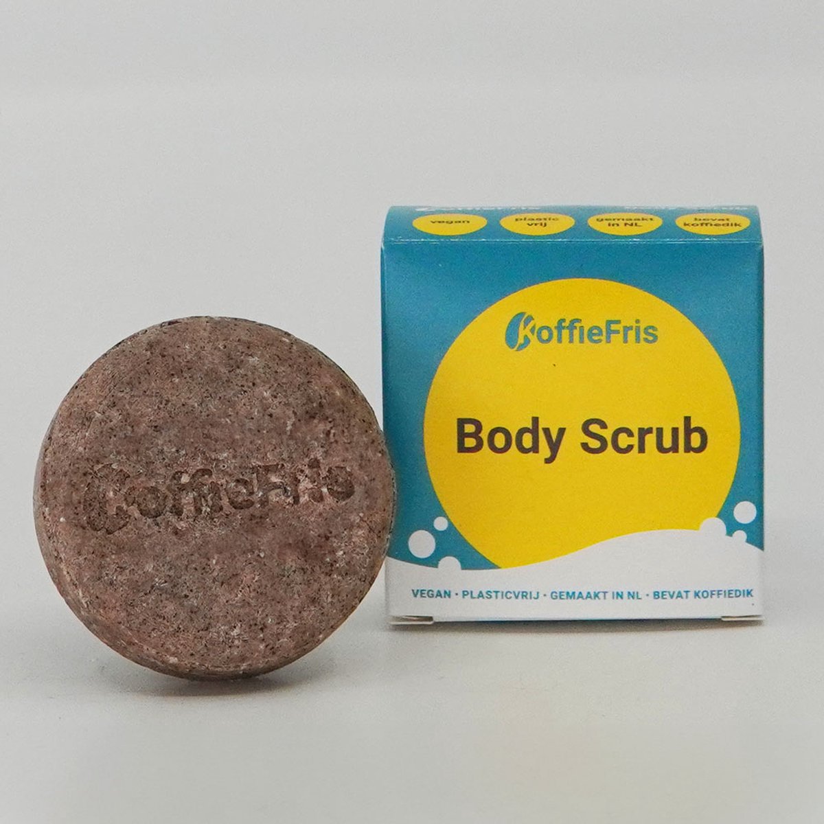 Goedkoopste KoffieFris - Body Scrub - Koffiezeep - Vegan - Plastic Vrij - Zeep - Koffie