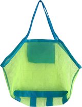Somstyle Nettas Voor Strand Opvouwbaar - 45 x 30 x 45 cm - Tas voor Zand Speelgoed - Strandtas - Groen