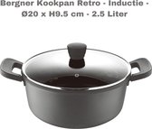 Bergner Kookpan Retro - Inductie - D20 x H9.5 cm - 2.5 Liter