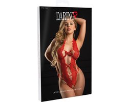Kant Bodysuit met Open Kruis