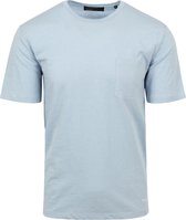 Marc O'Polo - T-Shirt Slubs Lichtblauw - Heren - Maat L - Regular-fit