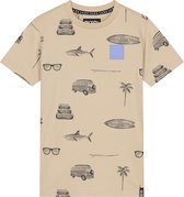 SKURK - T-shirt Ture - Sand - maat 122/128