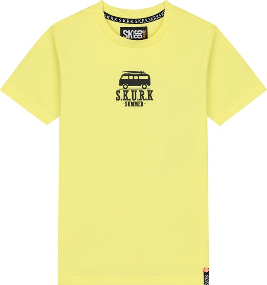 SKURK -T-shirt Tom - Lemon - maat 122/128