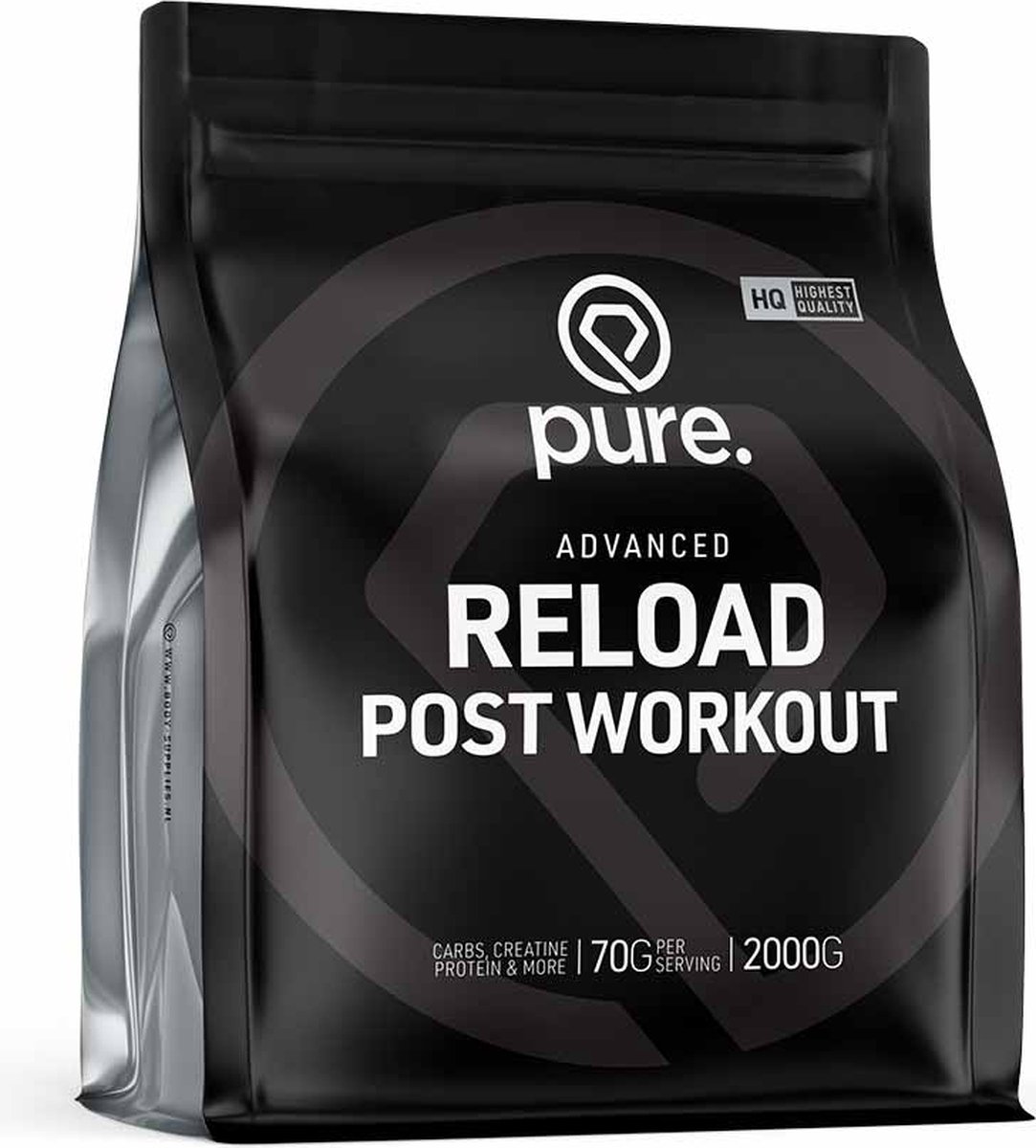 Goedkoopste Pure. Reload Post Workout - tropical - 2000gr - all-in-one shake - eiwitten - creatine