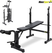 MaxxSport Halterbank - Weight Bench - verstelbaar en inklapbaar - 147 x 125 x 103 cm