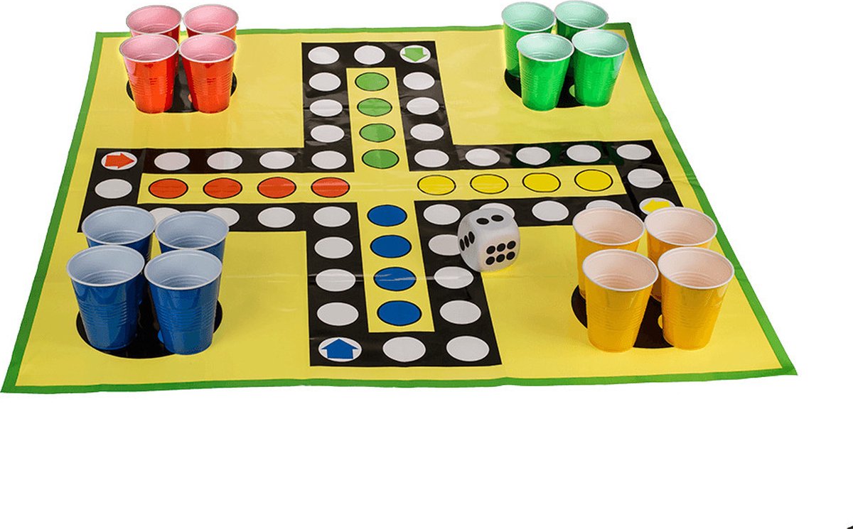 Mens erger je niet XL - drankspel - Ludo Drankspel XXL