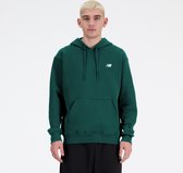 Pull à capuche New Balance Small Logo French Terry pour hommes - NIGHTWATCH Green - Taille L