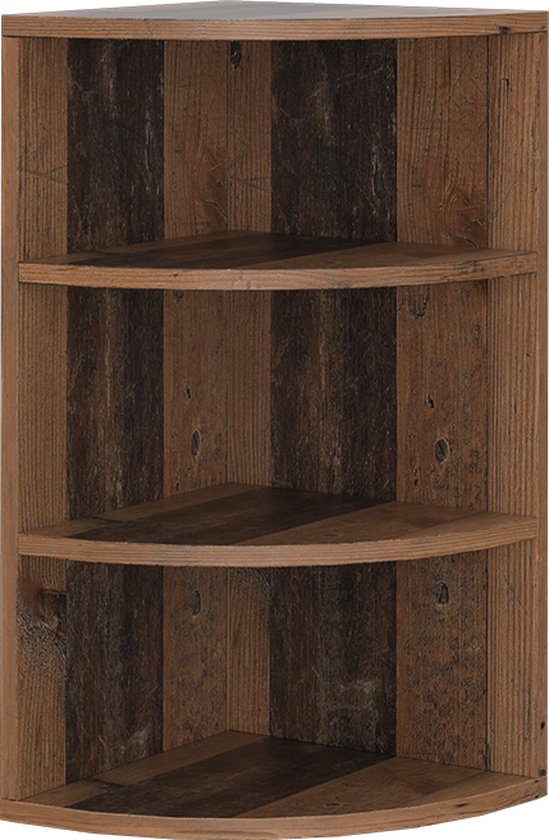 Vicco Hoekplank Ecki, 30 x 60 cm, Antiek hout