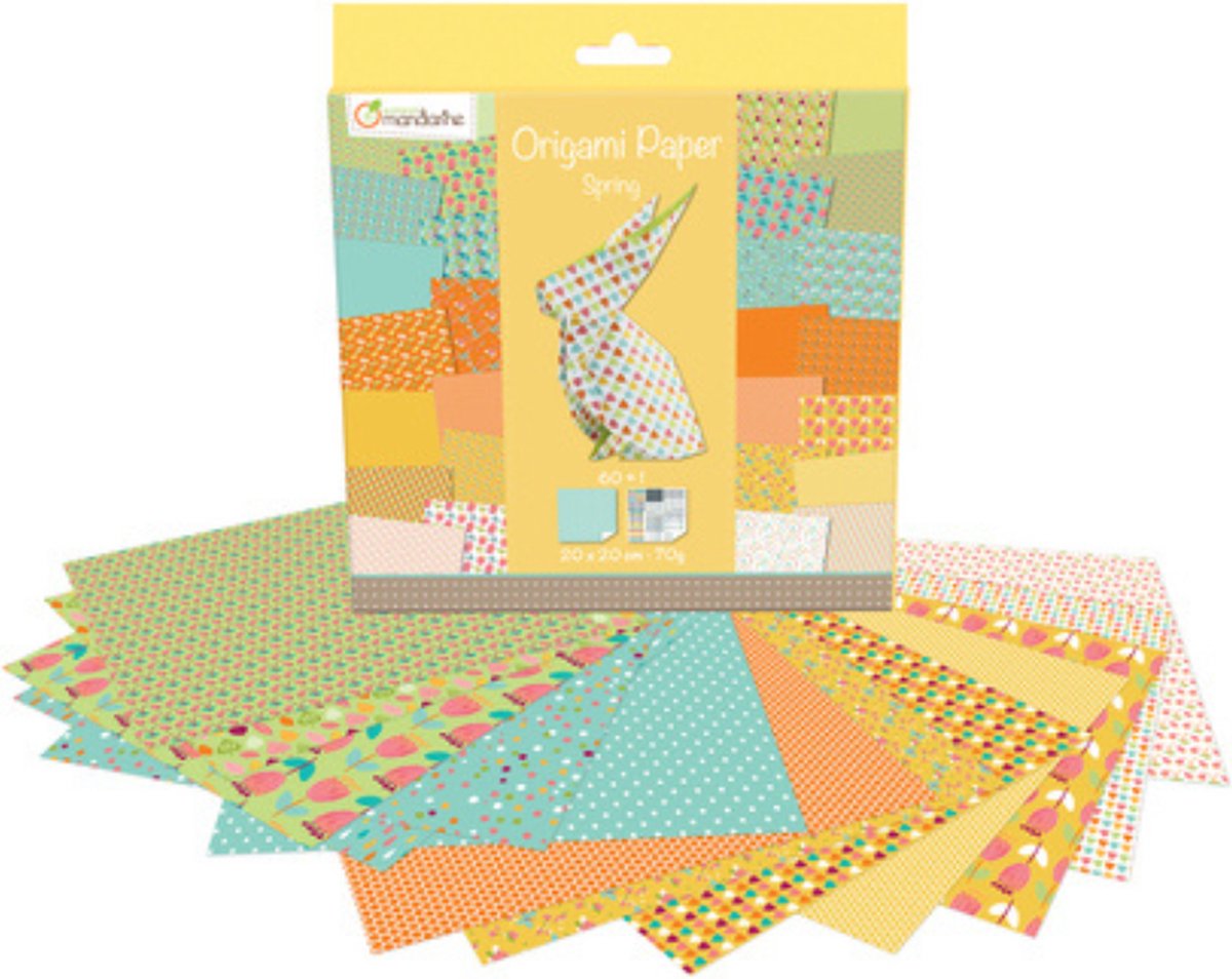 Origami papier Spring, 60 vel 70g 20 x 20 cm - met motief — afbeelding 8