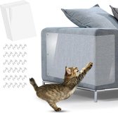 Set van 6 zelfklevende meubelbeschermers, 40,6 x 30,5 cm, met spelden voor meubels tegen kattenkrabben, 6 stuks