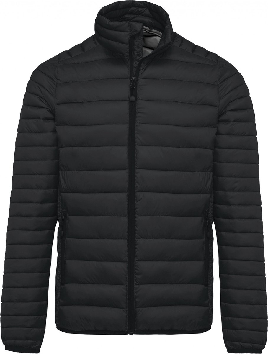 Heren padded jas/jacket K6120 Zwart