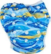 RAMBUX® - Zwemluier - Zee - Wasbaar & Verstelbaar - Zwembroek voor Zwembad - Zwemshort Baby & Peuter - 3-15 KG - 0-3 Jaar