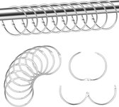 Gordijnringen-Douchegordijn - Ring - Gordijnhaken - Haken - Douchegordijnringen -Douchegordijn Ringen Set - Shower Curtain Rings-20 stuks gordijnringen-50 mm cirkel metalen ringen te openen ringen voor