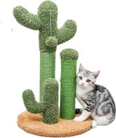 ValueStar - Krabpaal voor Grote Katten - Krabpaal - Kattenpaal - Krabpaal voor Katten - Luxe Katten Klimrek -Krabpaal Kat - Catus vorm - Groen