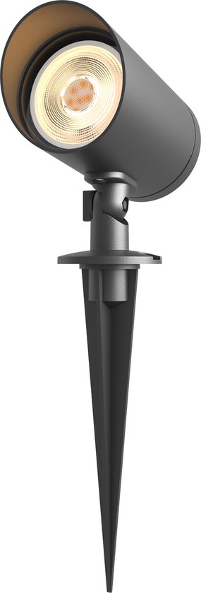 Calex grondspot – GU10 – tuinspot op spies – zwart