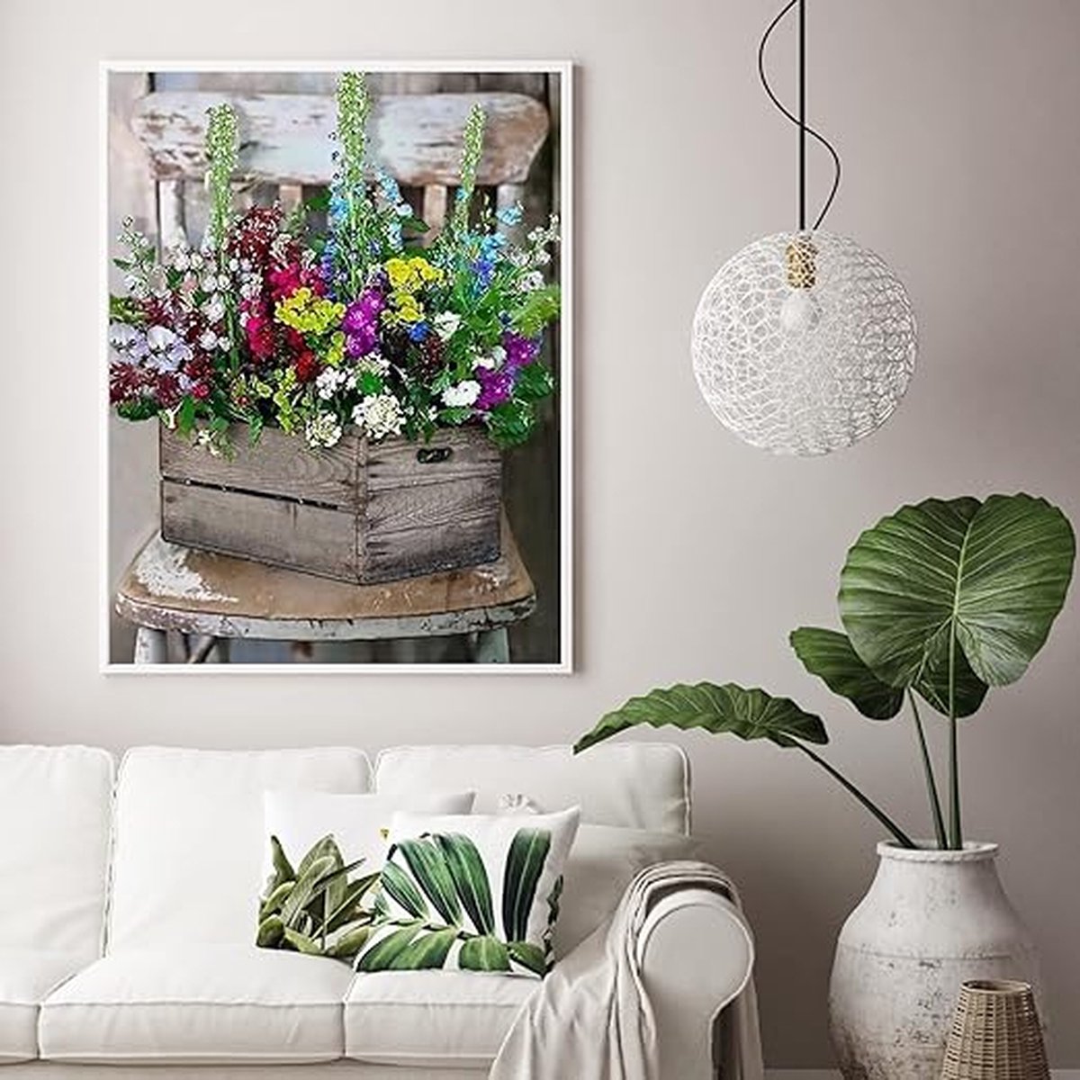 Schilderen op nummer Acrylpigmenttekening Schilderwerk 40 * 50cm