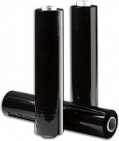 Rekwikkelfolie/Palletfolie - zwart- 50cm x 0.20mm x 300m - Verpakt per 6 rollen