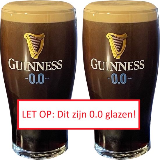 Guinness Imperial Stout Bierglazen 0.0 - 2 stuks - Pint