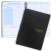 Weekplanner A5 zwart non-dated - notebook weekplanner- To Do weekplanner