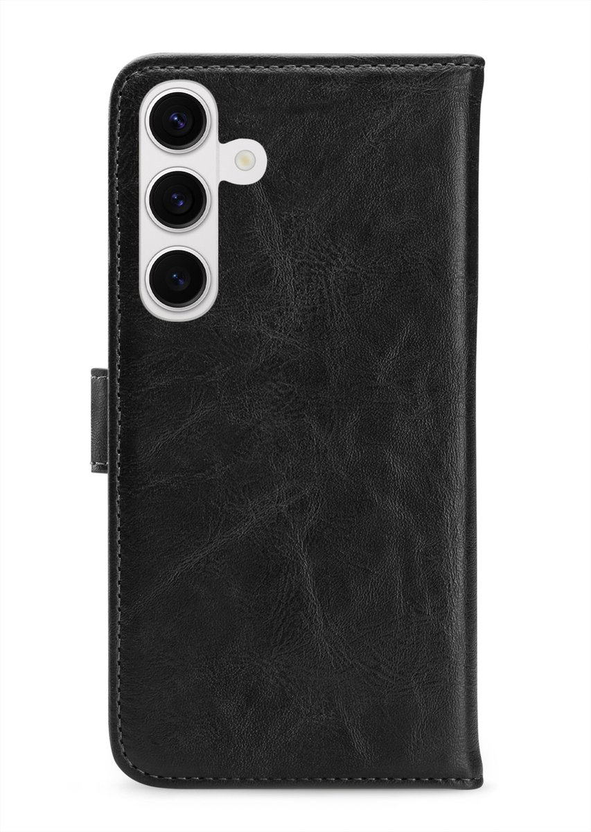 My Style Telefoonhoesje geschikt voor Samsung Galaxy S24 Hoesje | My Style Flex Wallet Bookcase Portemonnee | Pasjeshouder voor 3 Pasjes | Telefoonhoesje voor Pinpas / OV Kaart / Rijbewijs - Zwart
